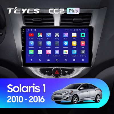 Штатная магнитола Teyes Hyundai Solaris 1 (2010-2016) 6Gb/128Gb CC2Plus