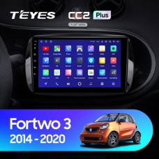 Штатная магнитола Teyes Mercedes Benz Smart Fortwo 3 C453 A453 W453 (2014-2020) 1Gb/16Gb CC2LPlus