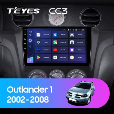 Штатная магнитола Teyes Mitsubishi Outlander 1 (2002-2008) 3Gb/32Gb CC3