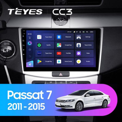 Штатная магнитола Teyes Volkswagen Passat 7 B7 (2010-2015) 4Gb/64Gb CC3