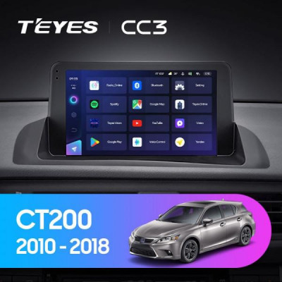 Штатная магнитола Teyes Lexus CT CT200 CT200h (2010-2018) 6Gb/128Gb CC3
