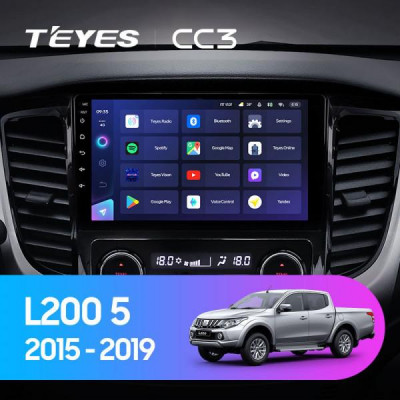 Штатная магнитола Teyes Mitsubishi L200 5 (2015-2019) кондиционер 6Gb/128Gb CC3