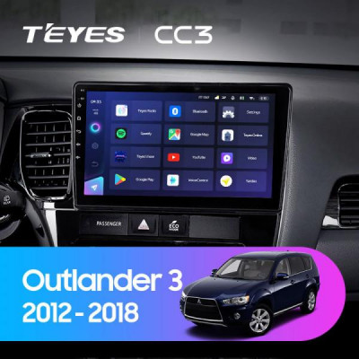 Штатная магнитола Teyes Mitsubishi Outlander 3 (2012-2018) 6Gb/128Gb CC3