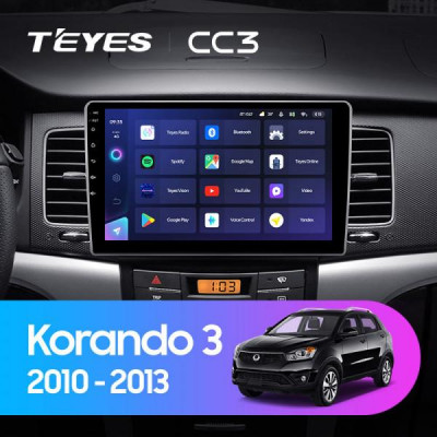 Штатная магнитола Teyes SsangYong Korando 3 (2010-2013) 6Gb/128Gb CC3