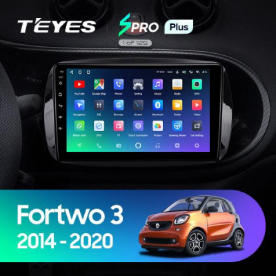 Штатная магнитола Teyes Mercedes Benz Smart Fortwo 3 C453 A453 W453 (2014-2020) 4Gb/64Gb SPRO+