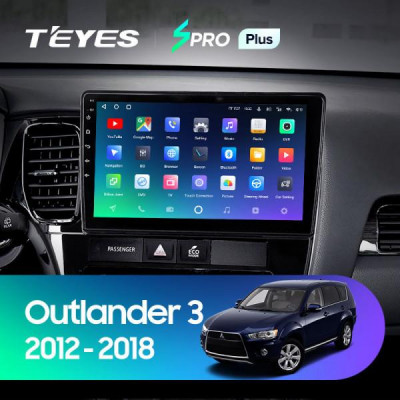 Штатная магнитола Teyes Mitsubishi Outlander 3 (2012-2018) 4Gb/64Gb SPRO+